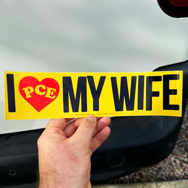 WIFE GUY! BUMPER STICKER - Drew Millward