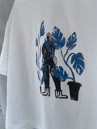 Image 2 of I am seen - Kézzel nyomott crop shirt / Handprinted