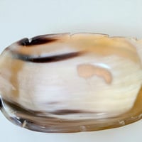 Image 7 of Coupelle feuille en corne de buffle – Fait main, vintage années 70/80 – vide-poche