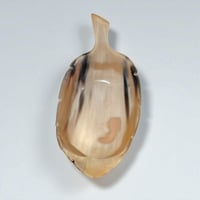 Image 5 of Coupelle feuille en corne de buffle – Fait main, vintage années 70/80 – vide-poche