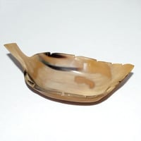 Image 4 of Coupelle feuille en corne de buffle – Fait main, vintage années 70/80 – vide-poche