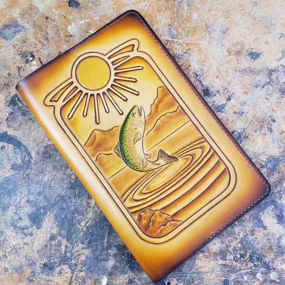 Image of ***RESERVED FOR ALEX*** Trout Large Moleskine Cover 