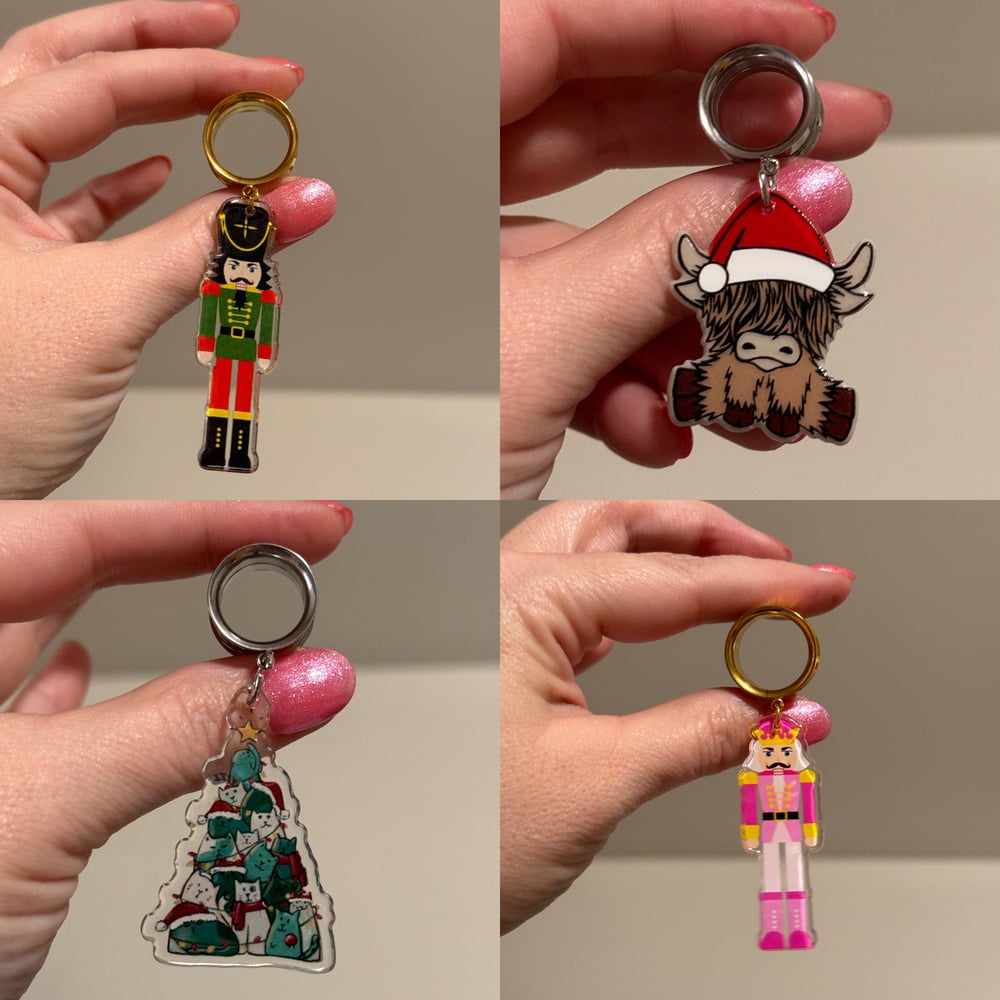 Image of Fun Holiday Dangles (sizes 4g-2")