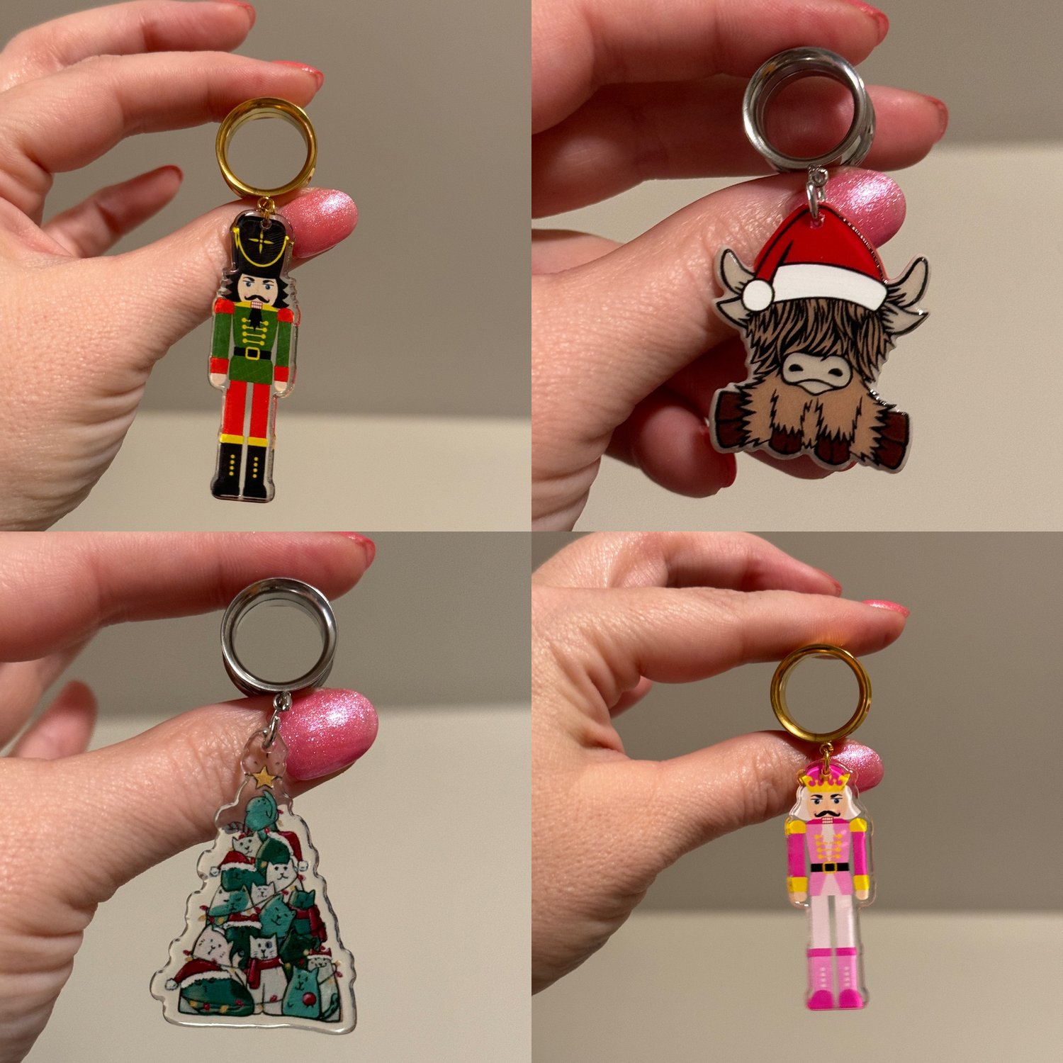 Image of Fun Holiday Dangles (sizes 4g-2")