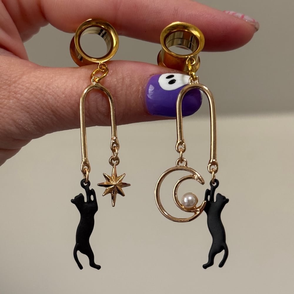Image of Celestial Kitty Dangles (sizes 4g-2")