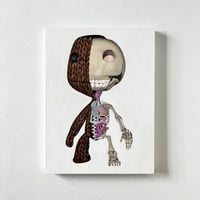 Image 1 of Skeleton Sackboy Painting