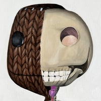 Image 3 of Skeleton Sackboy Painting