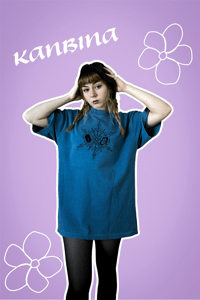 Image 2 of Slaying Demons Embroidered/Printed Tee