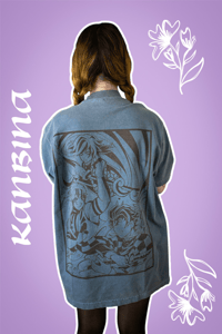 Image 3 of Slaying Demons Embroidered/Printed Tee