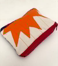 Image 1 of Spark pouch- Ecru and Orange 