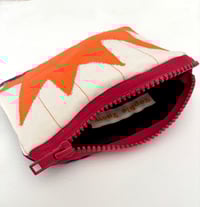 Image 3 of Spark pouch- Ecru and Orange 