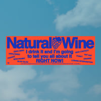 Natural Wine Bumper Sticker