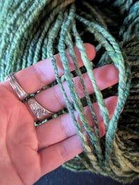 Image 3 of Green Handspun Yarn
