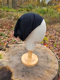 Image 2 of Pure Wool Stretchy Wrap in Black