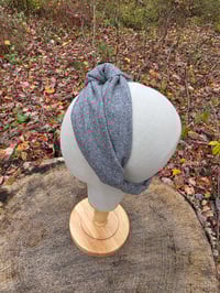Image 1 of Pure Wool Twist Headband in Grey