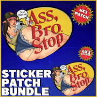 Bro Stop Patch + Sticker Combo