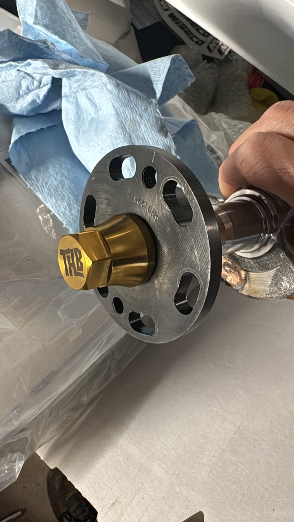 Titanium starter nut