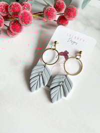 Image 3 of Gray Drop Leaf Dangles