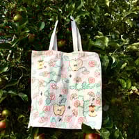 Image 1 of Apples, Ants & Roses tote bag