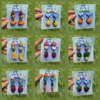 Image 3 of crocheted earrings — fruits&vegetables