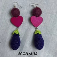 Image 2 of crocheted earrings — fruits&vegetables