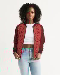 Image 1 of Pink Panther Women's All-Over Print Bomber Jacket
