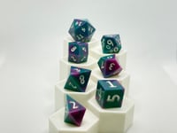 Image 1 of Melted Crayon - Teal & Violet