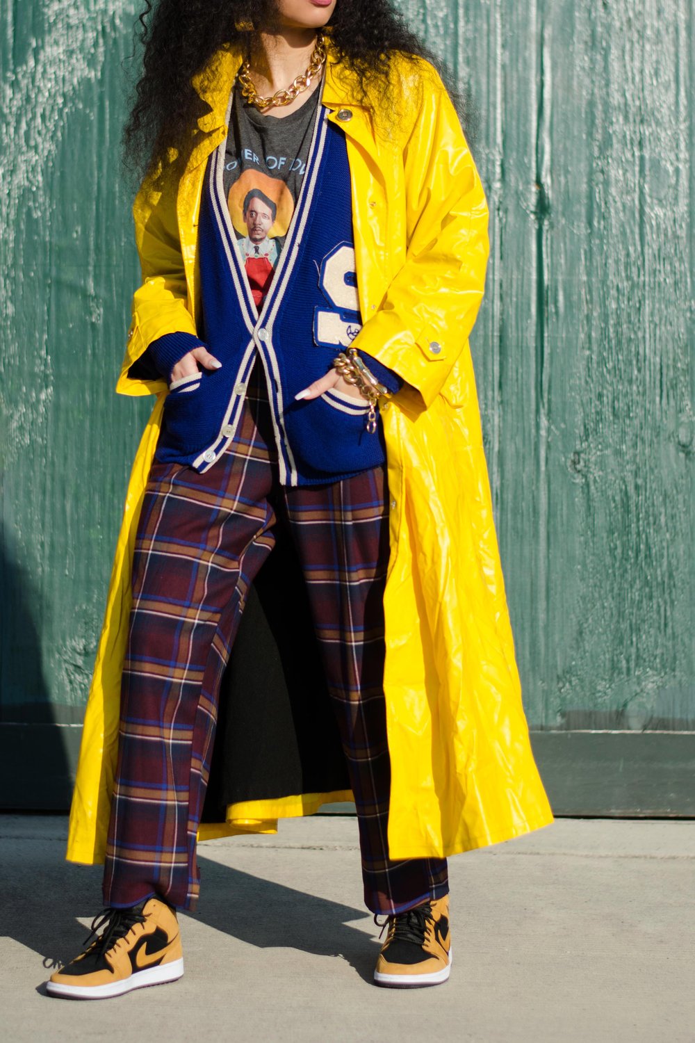 Image of Modern Margot Urban Outfitters Pleated  Plaid Trousers