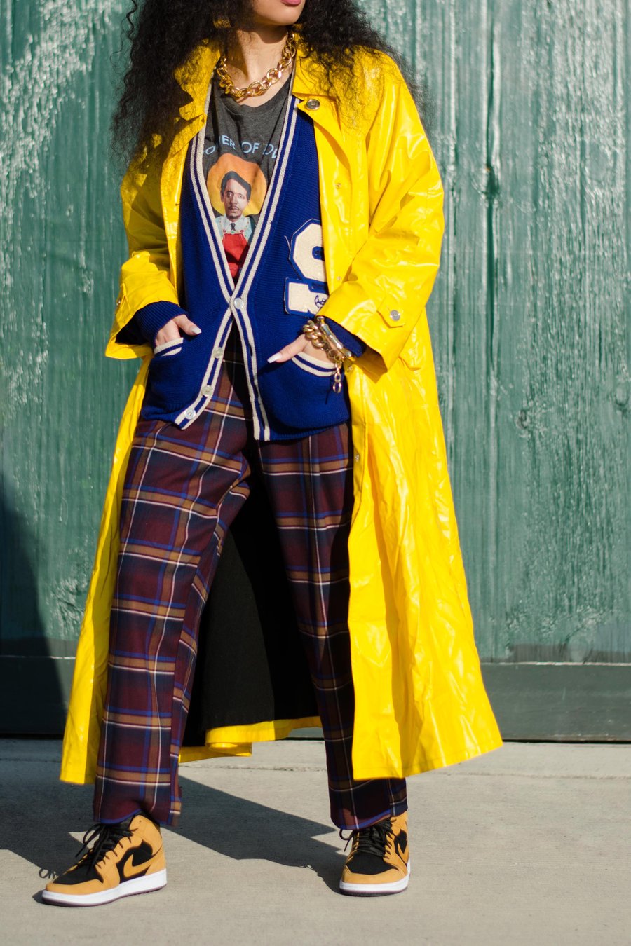 Image of Modern Margot Urban Outfitters Pleated  Plaid Trousers