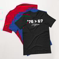 Image 3 of Thomas Jefferson '76 > 67 Self-Evident Front &amp; BackShirt - Make History Fun Original