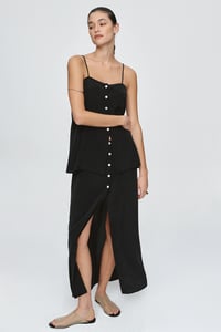 Image 2 of marle yina top black silk