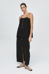 Image 4 of marle yina top black silk