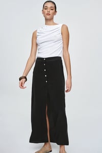 Image 3 of marle louella skirt black silk