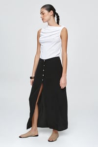 Image 4 of marle louella skirt black silk