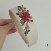Image 7 of Embroidery christmas headbands 