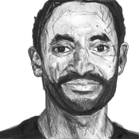 Image 1 of “The Contrarian” — Chamath Palihapitiya Ink Portrait (6×9)