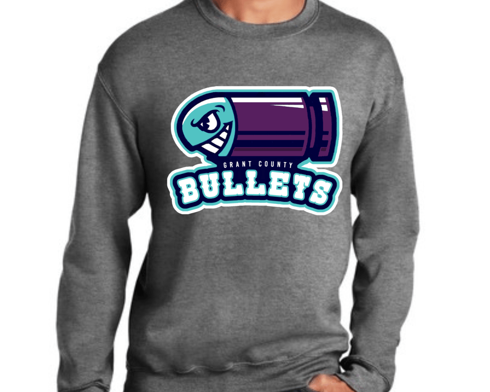 Image of Heather Grey Bullets Crew neck