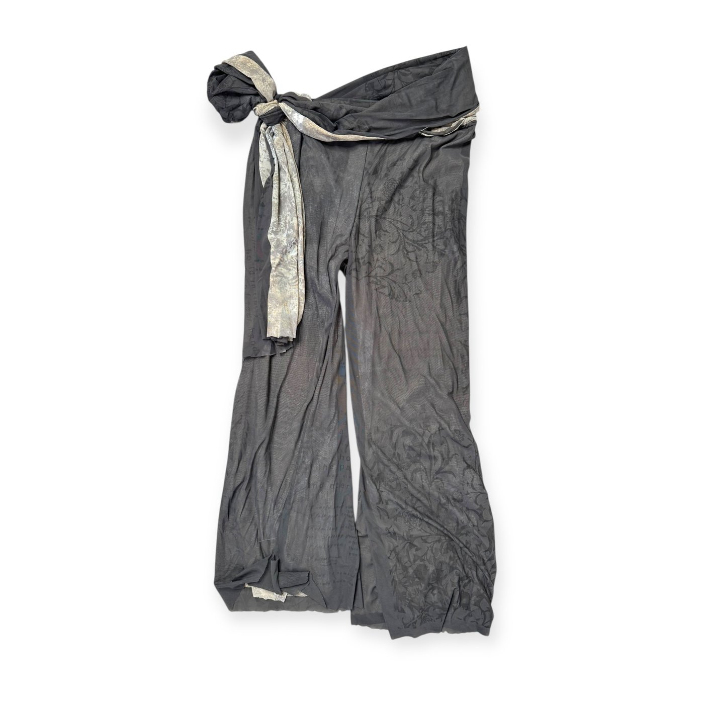 printed mesh gauchos