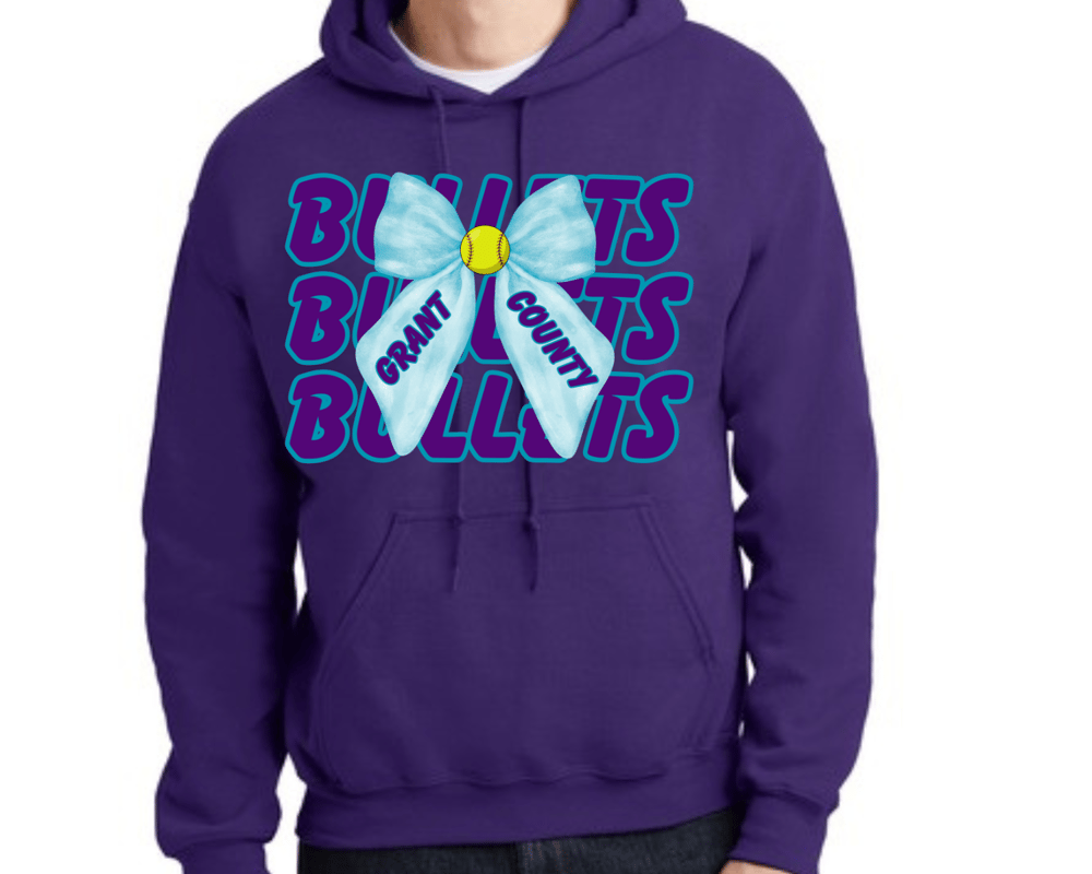 Image of Repeated Bow Bullets  Hoodie