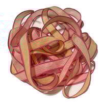 Image 2 of 1PC. STARFISH 42" hand dyed wrist wrap bracelet silk ribbon//Yoga wrist wrap bracelet ribbon