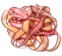 Image 4 of 1PC. STARFISH 42" hand dyed wrist wrap bracelet silk ribbon//Yoga wrist wrap bracelet ribbon