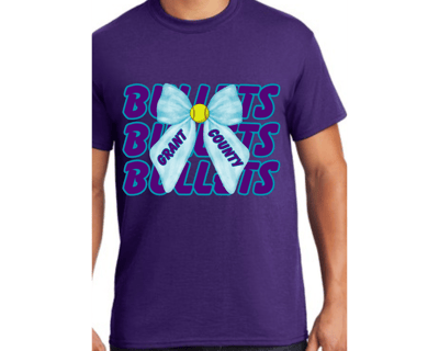Image of Repeated Bullets Bow Tee