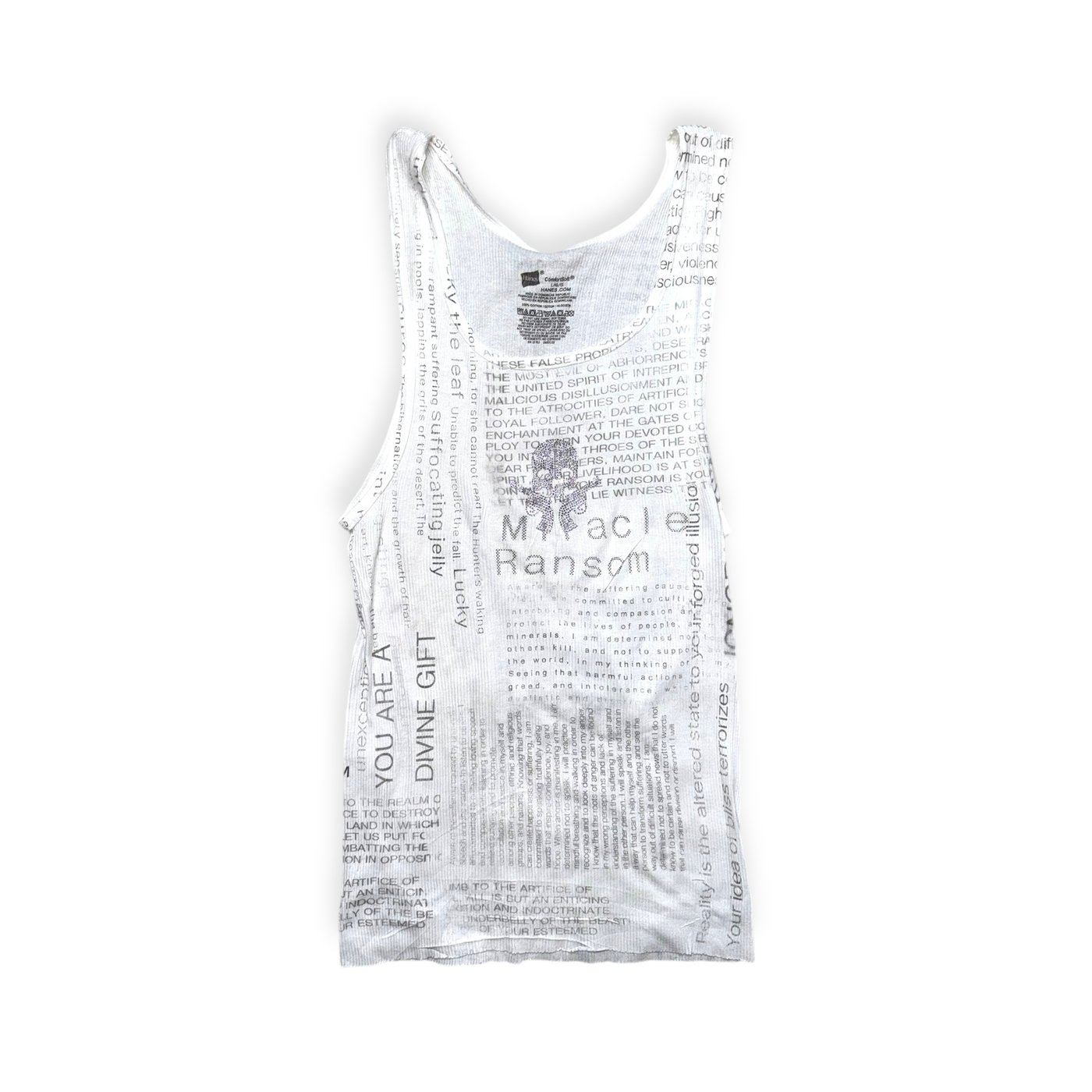 MR skull rhinestone tank