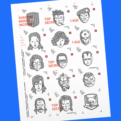 Image of Metal Gear Solid Dossier Print