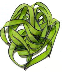 Image 2 of 1PC. FRANKENSTEIN 42" hand dyed wrist wrap bracelet silk ribbon//Yoga wrist wrap bracelet ribbon