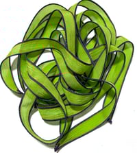 Image 4 of 1PC. FRANKENSTEIN 42" hand dyed wrist wrap bracelet silk ribbon//Yoga wrist wrap bracelet ribbon