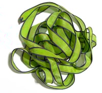 Image 3 of 1PC. FRANKENSTEIN 42" hand dyed wrist wrap bracelet silk ribbon//Yoga wrist wrap bracelet ribbon