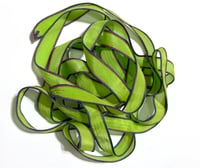 Image 7 of 1PC. FRANKENSTEIN 42" hand dyed wrist wrap bracelet silk ribbon//Yoga wrist wrap bracelet ribbon