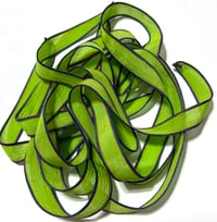 Image 6 of 1PC. FRANKENSTEIN 42" hand dyed wrist wrap bracelet silk ribbon//Yoga wrist wrap bracelet ribbon