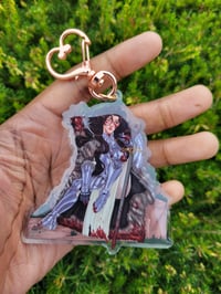 Image 4 of Knight Stevie After Battle || 3" in Acrylic Epoxy Keychain